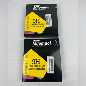 Lot Of 2 Milomdoi Screen Professional 9H Tempered Glass Screen Protector 3+3+3